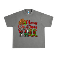 Tornado Merry Christmas Y'all Cowboy Urban Heavy Tee - MaliasSmallBusiness
