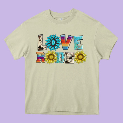 Love Rodeo Heavy Core Tee Designed By Adodesignshop