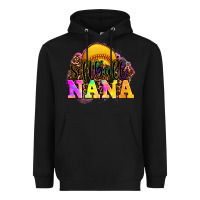 Black softball nana Heavyweight Hoodie - OliviaCreatesArt