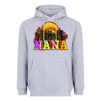 Heather Grey softball nana Heavyweight Hoodie - OliviaCreatesArt