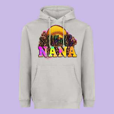Softball Nana Heavyweight Hoodie Designed By Oliviacreatesart