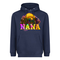 Navy softball nana Heavyweight Hoodie - OliviaCreatesArt