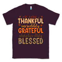 Plum so very thankful incredibly grateful unbelievably Classic Tee - MaliasSmallBusiness
