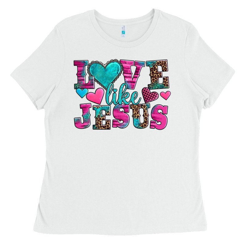 Love Like Jesus Valentine's Day Ladies Tee by AdoDesignShop | Teevron