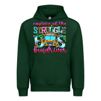 Forest Green captain of the struggle bus bus Urban Hoodie - CowhideDigitalArt