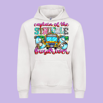 Captain Of The Struggle Bus Bus Urban Hoodie Designed By Cowhidedigitalart