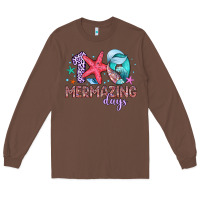 Chestnut 100 mermazing days Long Sleeve Tee - Artiststas