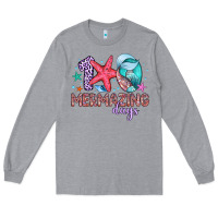 Heather Grey 100 mermazing days Long Sleeve Tee - Artiststas