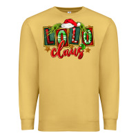 Antique Gold christmas lolo claus Premium Sweatshirt - FaDigitalArtStudio