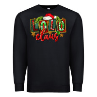 Black christmas lolo claus Premium Sweatshirt - FaDigitalArtStudio