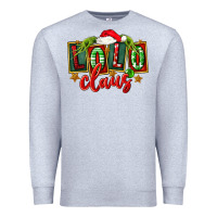 Heather Grey christmas lolo claus Premium Sweatshirt - FaDigitalArtStudio