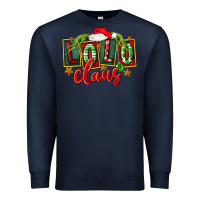 Navy christmas lolo claus Premium Sweatshirt - FaDigitalArtStudio
