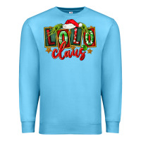 Ocean Blue christmas lolo claus Premium Sweatshirt - FaDigitalArtStudio