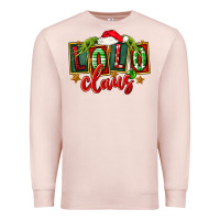 Pale Pink christmas lolo claus Premium Sweatshirt - FaDigitalArtStudio