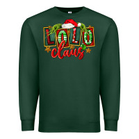 Sports Green christmas lolo claus Premium Sweatshirt - FaDigitalArtStudio