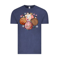 Vintage Denim christmas pan dulce Vintage Tee - MaliasSmallBusiness