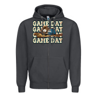 Smoke game day baseball Zipper Hoodie - HowdyJamesFarm