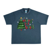 Midnight Navy Merry And Bright Urban Heavy Tee - MaliasSmallBusiness