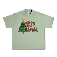 Oil Green Merry And Bright Urban Heavy Tee - MaliasSmallBusiness
