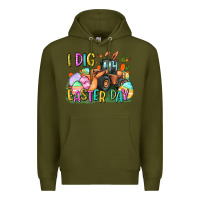 Army Green I dig Easter Day Premium Hoodie - CowGirlArtShop