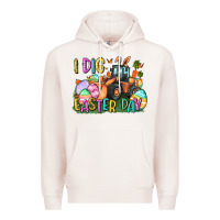 Pale Pink I dig Easter Day Premium Hoodie - CowGirlArtShop