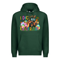 Sports Green I dig Easter Day Premium Hoodie - CowGirlArtShop