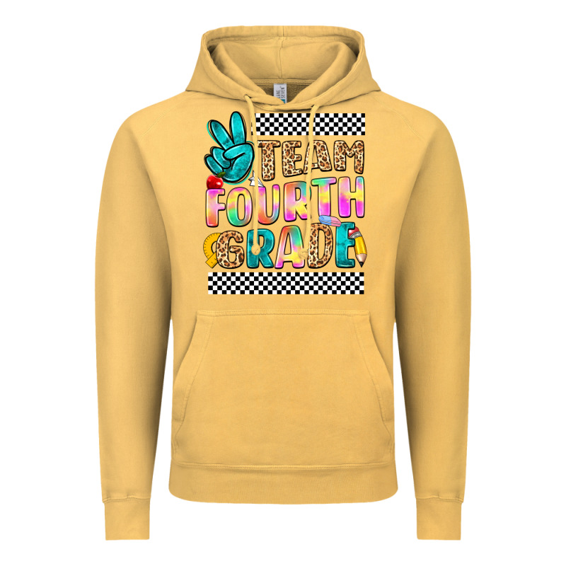 Team Fourth Grade Vintage Hoodie by NancyCooperArtShop | Teevron