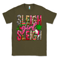 Army Green Sleigh girl sleigh Classic Tee - NancyCooperArtShop