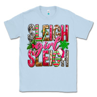 Dusty Blue Sleigh girl sleigh Classic Tee - NancyCooperArtShop