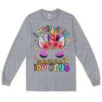 Heather Grey i magically survived 100 days Long Sleeve Tee - Artiststas