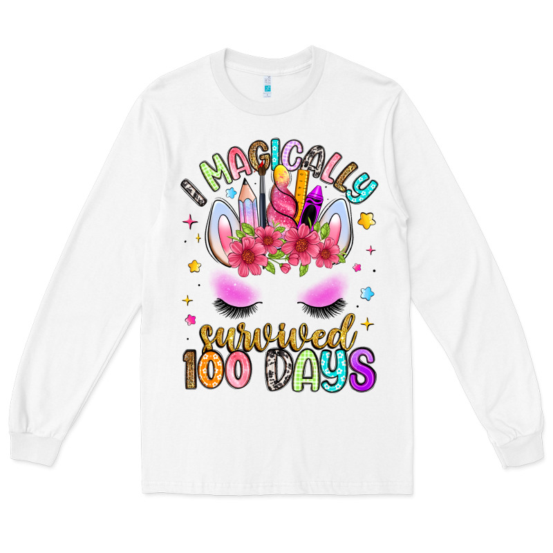 I Magically Survived 100 Days Long Sleeve Tee by Artiststas | Teevron