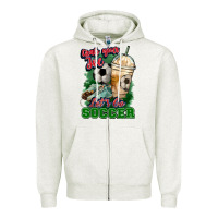Oatmeal Heather Grab your joe let's go Soccer Zipper Hoodie - HowdyJamesFarm