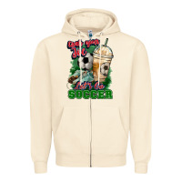 Sandshell Grab your joe let's go Soccer Zipper Hoodie - HowdyJamesFarm