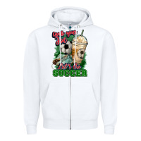 White Grab your joe let's go Soccer Zipper Hoodie - HowdyJamesFarm