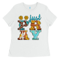 White just pray western sunflowers Ladies Tee - AdoDesignShop