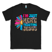 Black im just here trusting jesus Classic Tee - CowhideDigitalArt