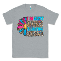 Heather Grey im just here trusting jesus Classic Tee - CowhideDigitalArt