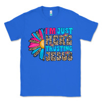 True Royal im just here trusting jesus Classic Tee - CowhideDigitalArt