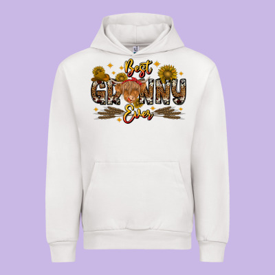 Best Granny Ever Western Theme Urban Hoodie Designed By Cowhidedigitalart