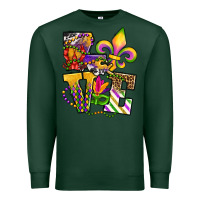 Sports Green louisiana map love Premium Sweatshirt - OliviaCreatesArt