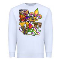 White louisiana map love Premium Sweatshirt - OliviaCreatesArt