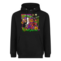 Black louisiana Heavyweight Hoodie - OliviaCreatesArt