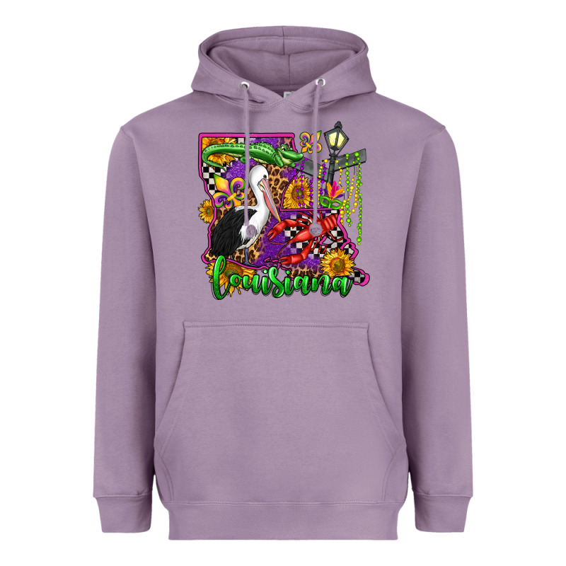 Louisiana Heavyweight Hoodie by OliviaCreatesArt | Teevron