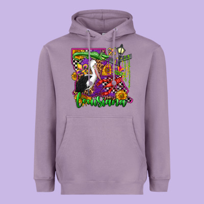 Louisiana Heavyweight Hoodie Designed By Oliviacreatesart