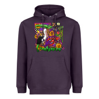 Plum louisiana Heavyweight Hoodie - OliviaCreatesArt