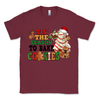 Burgundy Tis' the season to bake cookies Classic Tee - NancyCooperArtShop