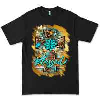 Black western cross blessed lily butterfly Premium Tee - BarkalooDesign
