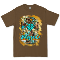 Cacao western cross blessed lily butterfly Premium Tee - BarkalooDesign