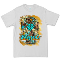 Dove Grey western cross blessed lily butterfly Premium Tee - BarkalooDesign