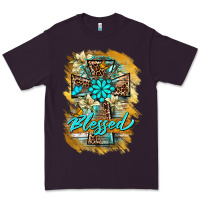 Plum western cross blessed lily butterfly Premium Tee - BarkalooDesign